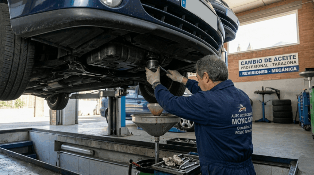 Dónde cambiar el aceite de tu coche en Tarazona Zaragoza - Taller Auto inyeccion moncayo